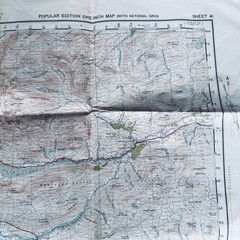 GLEN SHIEL & GLEN GARRY Ordnance Survey One Inch Sheet 41 Popular Edition 1947