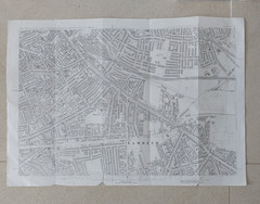 6 x Old Ordnance Survey Maps Peckham Old Kent Road Hounslow Spring Grove