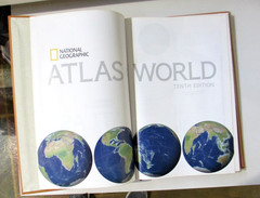 National Geographic Atlas of the World 10th Edition Vachetta Leather Hardcover