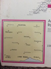 OS Ordnance Survey Landranger Map Sheet 193 Taunton to Lyme Regis, 1982list 264