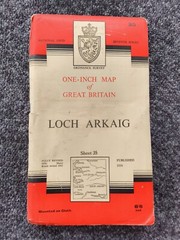 OS Ordnance Survey One Inch Cloth Map, 1961 Loch Arkaig Sheet 35