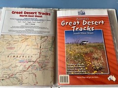 Great Desert Tracks of Australia map pack in folder (1999) 5 sheet maps