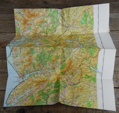Vintage Ordnance Survey Half Inch Folding Map Snowdonia National Park