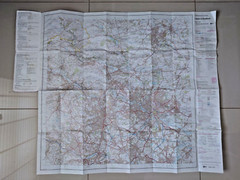 Leeds & Bradford Ordnance Survey Landranger Map 1:50000 Sheet 104 1979
