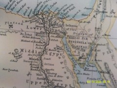 Antique Map. ARABIA. EGYPT, NUBIA & ABYSSINIA. c1900. VG.