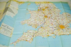Vintage Geographers A Z Road Map Great Britain Reversible