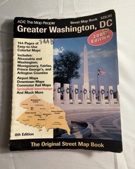 ADC Map People Greater Washington DC 8th Edition 2005 Street Map Book