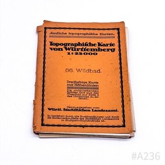 Amtliche Topographische Karte von Württemberg 1:25000 66. Wildbad (1930)