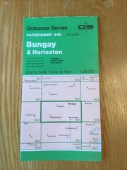 1987 Ordnance Survey Pathfinder Map 945 TM 28/38 Bungay & Harleston (inc Denton