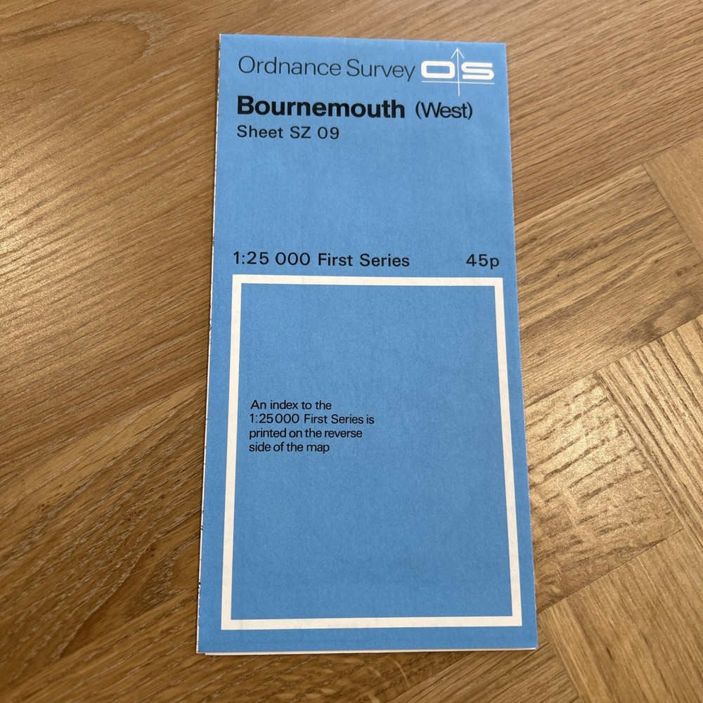 BOURNEMOUTH West – ORDNANCE SURVEY First Series 1:25,000 1962 SZ09 west parley