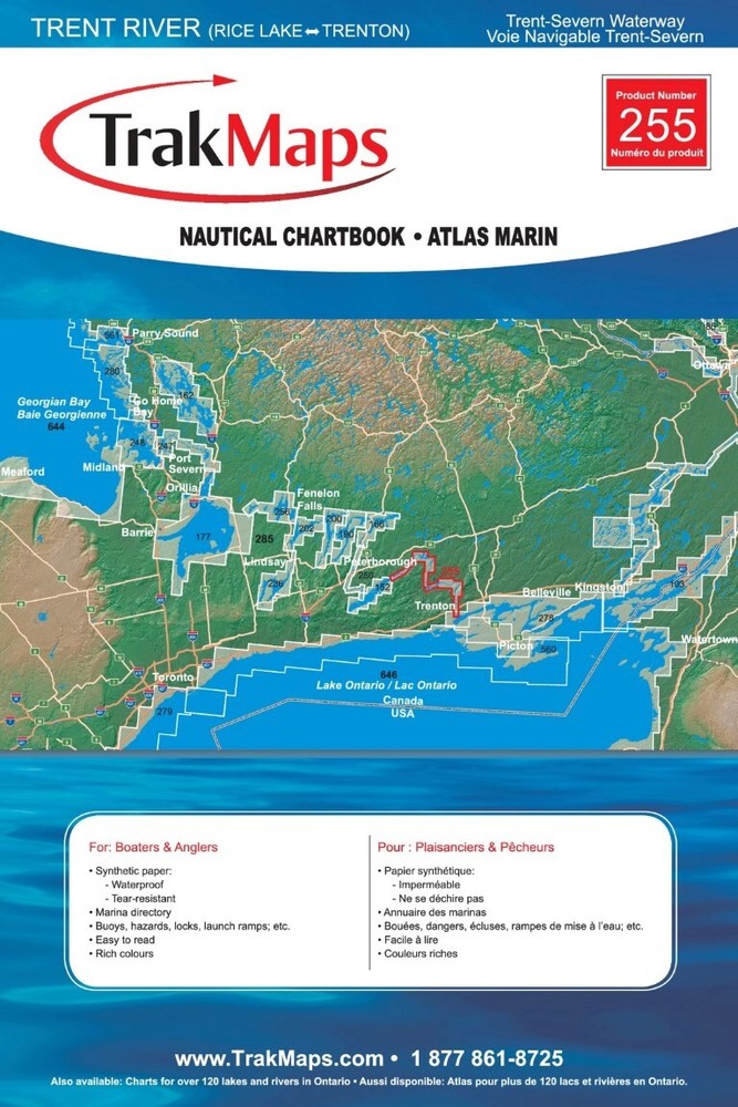 Trent River: Rice Lake – Trenton | Waterproof Chartbook | 12 x 18