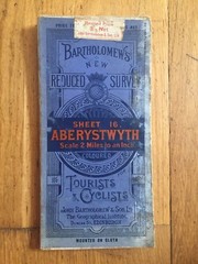 Bartholomew – 2 Miles To Inch Contoured Cloth Map – Aberystwyth Sheet 16 1920’s