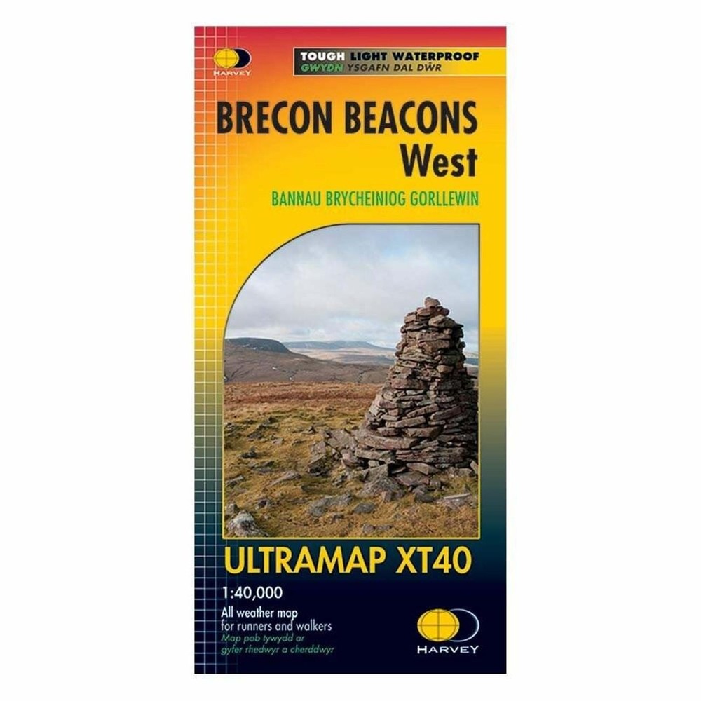 Pocket Size Map Brecon Beacons West Mini XT40 Waterproof For Walkers Runners