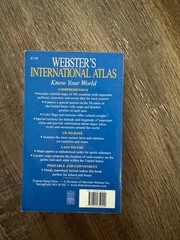 Merriam Webster Webster’s International Atlas Paperback English World Atlas