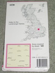 Ordnance Survey Landranger 1:50,000 sheet 141 Kettering & Corby – 1987