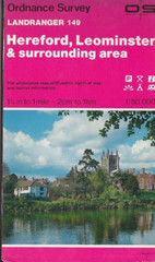 Ordnance Survey 1:50,000 Map Landranger Sheet 149 Hereford, Leominster & area