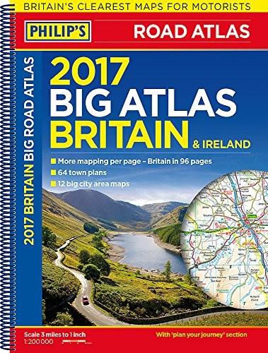 Philip’s Big Road Atlas Britain and Ireland 201… by Philip’s Maps Spiral bound