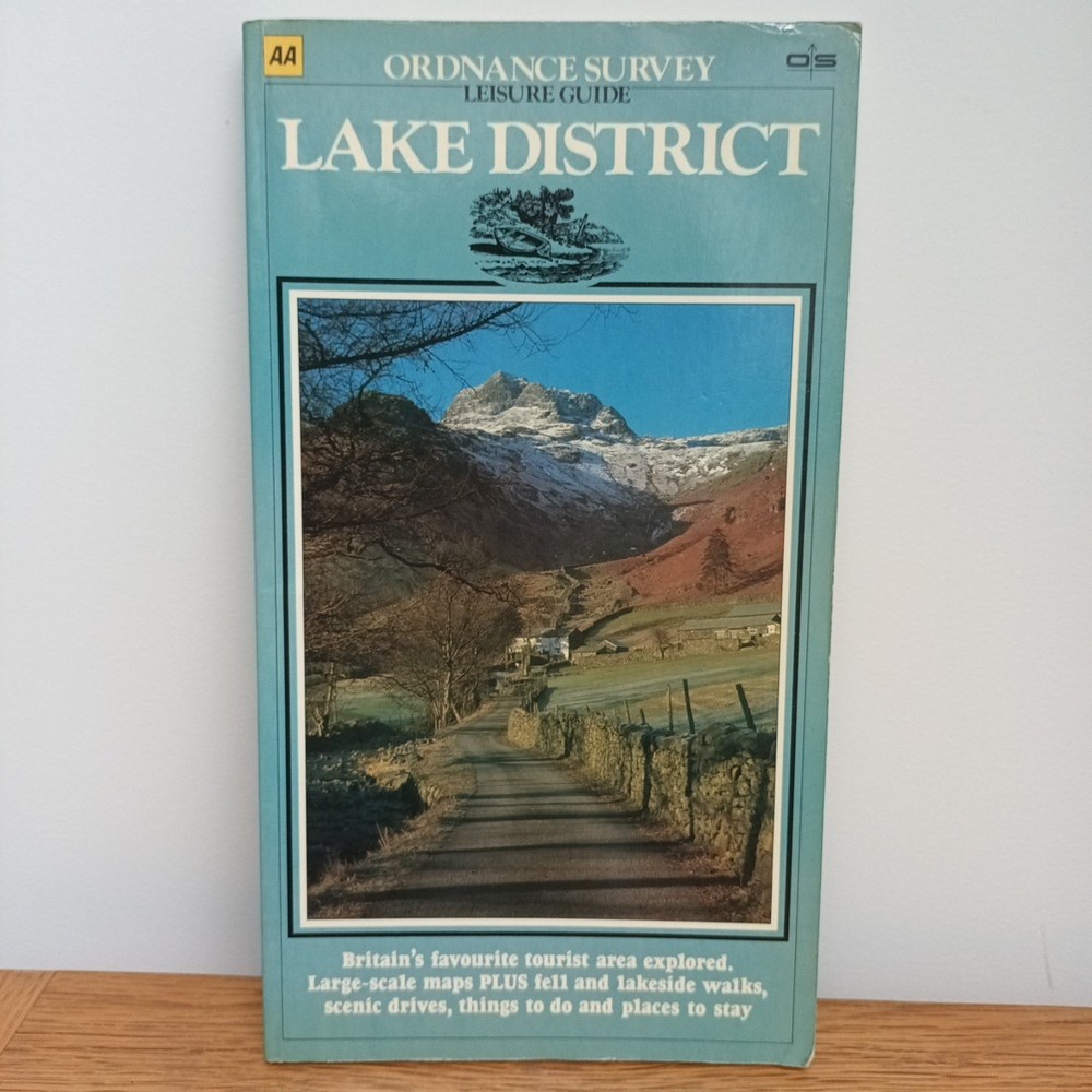 Vintage Ordnance Survey Leisure Guide Lake District 1984 Large Scale Maps, Walks
