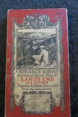 Ordnance survey map, Popular Edition, 146 – Land’s End, Lizard 1928