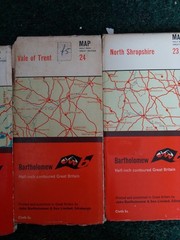 Job Lot Of 4 Ordnance Survey Maps By Bartholomew Half Inch Contoured #63