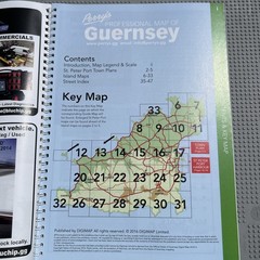 Perry’s Professional Street GuideMap Of Guernsey C. I.-A4 Size Spiral Bound NEW
