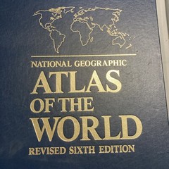 National Geographic Atlas of the World Revised Sixth Edition & Magnifying Glass