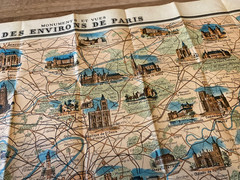 Map and Guide to Paris and Environs Fuhrer Guilmin (1940?)