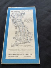 English Lakes Bartholomew Revised Half Inch contoured Paper Map #34 (1277)
