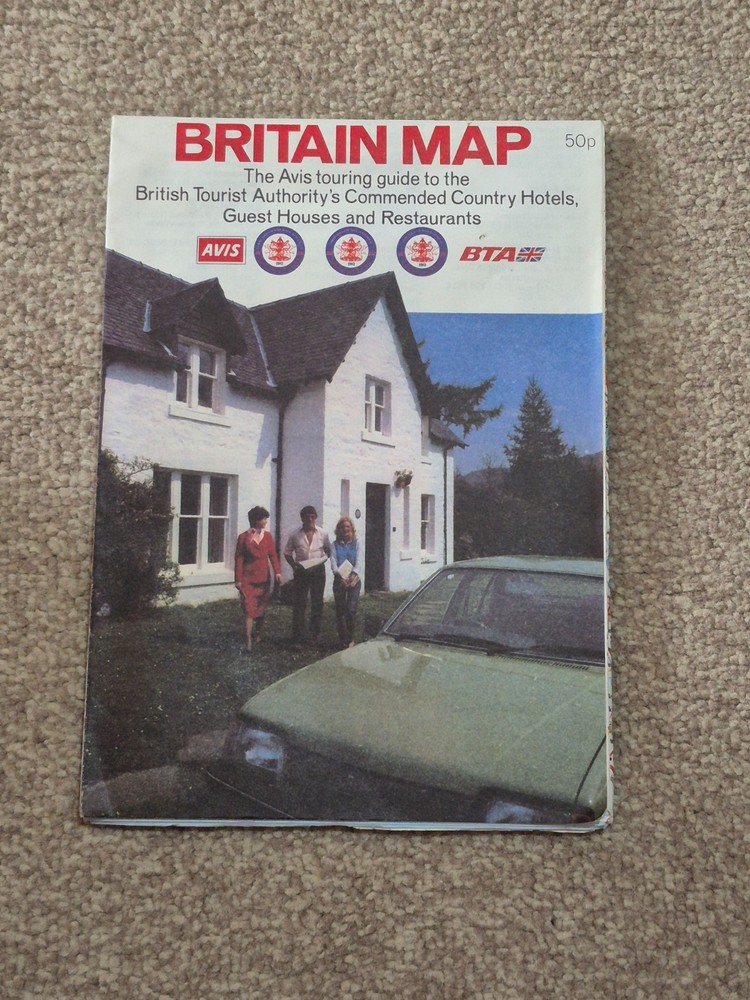 Avis Touring Guide To British Hotels, Guest Houses, Restaurants Etc. 1983