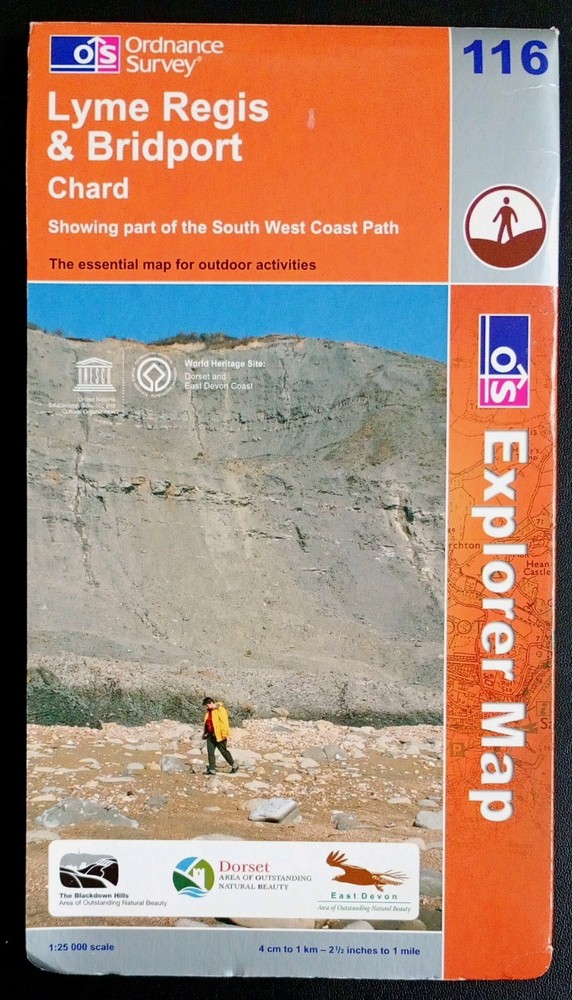Ordnance Survey Explorer Map 116: Lyme Regis & Bridport (2008).
