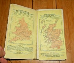 BARTHOLOMEW’S REDUCED SURVEY MAP OF NORTH LANARKSHIRE ON CLOTH 1940’s RARE E386