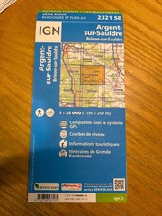 IGN 2321 SB Argent-sur-Sauldre Brinon-sur-Sauldre 1:25,000 Map