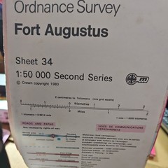 Ordnance Survey. Fort Augustus. Sheet 34. Landranger Series. Map. 1:50 1980