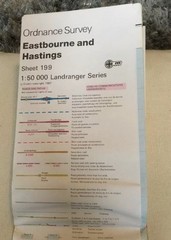 1987 Landranger Ordnance Survey Map 199 Eastbourne, Hastings And Surrounding