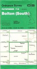 O/S Pathfinder 712: Bolton (South)…1:25 000 Folding Map…1992…Pre-owned VG.