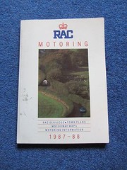RAC Motoring Book 1987 – 1988 Town plans maps services etc