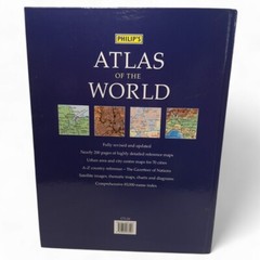 Britannica Atlas 1768 & Philips Atlas of the World Bundle Hardcover | Preloved