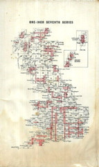 Ordnance Survey One-Inch Map KINTYRE – 1960 Special Library Edition Laminated