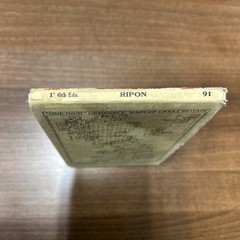 RIPON Cloth Ordnance Survey Sixth Series One inch 1947 Sheet 91 Masham Potto