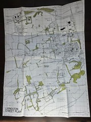 Livingston street plan and index vintage map 1980