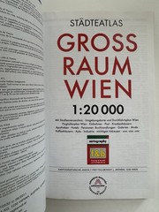 Freytag & Berndt GREATER AREA VIENNA CITY ATLAS MAP 1:20,000 2009 Edition