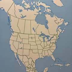 17″ x 22″ Rand McNally Markable Map of North America Two-Sided Pre-owned