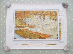 VINTAGE GEOLOGICAL MAP PICKERING N YORKSHIRE SHEET 53 GEOLOGICAL SURVEY 1960