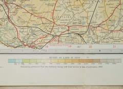 MID-SCOTLAND 1962 Bartholowmew’s Half-Inch Contoured Map Sheet 45