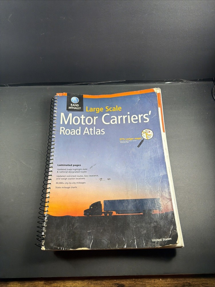 Rand Mcnally Large Scale Motor Carriers’ Road Atlas by Rand McNally (2018,…