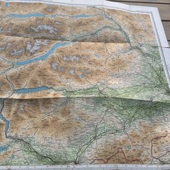 PERTHSHIRE Bartholomew Revised Contoured Half Inch Map sheet 48 Paper 1953