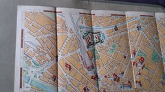 Vintage tourist map and guide of Florence Italy 1954. We have more vintage maps.