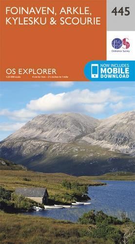 Foinaven, Arkle, Kylesku and Scourie (Map) OS Explorer Map
