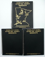 Lot 3 Pictorial Atlas of Otter Tail County Minnesota Vol I II III 1 2 3 MN 1993