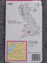 LANDRANGER OS 1:50,000: BRISTOL, BATH & SURROUNDING AREA, SHEET 172, 1990